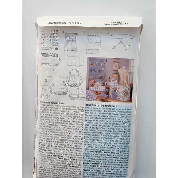 3 Vintage Home Decor Pattern Simplicity 8255 McCalls 9212 Butterick 5506 Sew LOT - Picture 4 of 5